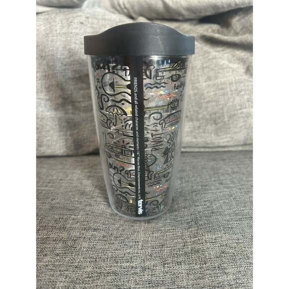 Tervis Tumbler Friends 16 oz  Cup with Black Lid All Over Design - Picture 3 of 6